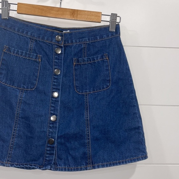 Urban Outfitters BDG Button Front Denim Skirt Size S - Picture 5 of 9